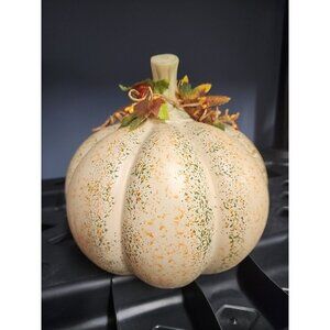 Thanksgiving Fall Centerpiece Pumpkin 9" Height